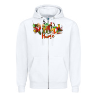 White school nurse juneteenth Zipper Hoodie - NancyCooperArtShop