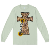 Matcha he is risen leopard cross Long Sleeve Tee - JahusDesignShop
