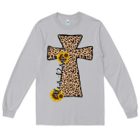 Moon Dust he is risen leopard cross Long Sleeve Tee - JahusDesignShop