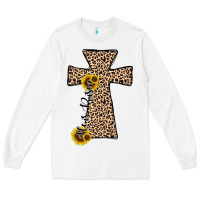 White he is risen leopard cross Long Sleeve Tee - JahusDesignShop
