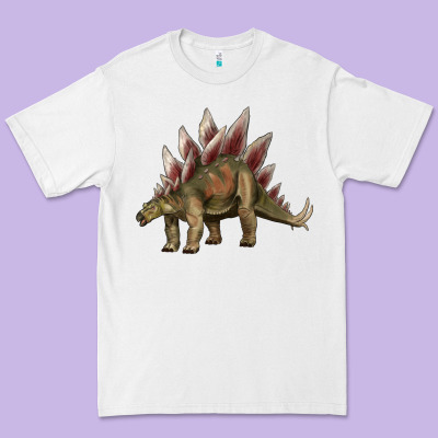 Dinosaur Stegosaurus Premium Tee Designed By Artiststas