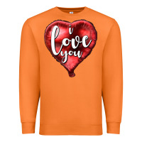Carrot I love you heart balloon Valentine's Day Premium Sweatshirt - HowdyJamesFarm