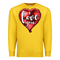 Lemon I love you heart balloon Valentine's Day Premium Sweatshirt - HowdyJamesFarm