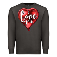 Smoke I love you heart balloon Valentine's Day Premium Sweatshirt - HowdyJamesFarm