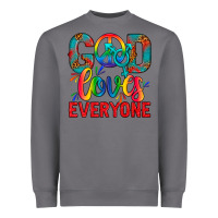 Storm LGBTQ+ God Loves Everyone Heavyweight Sweatshirt - BundleAndBundleShop