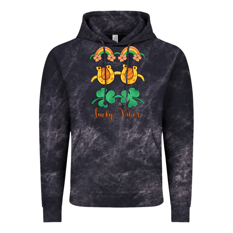 Lucky Vibes St. Patrick's Day Vintage Hoodie by MaliasSmallBusiness | Teevron