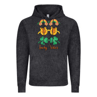 Vintage Black lucky vibes st. patrick's day Vintage Hoodie - MaliasSmallBusiness