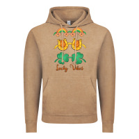 Vintage Coffee lucky vibes st. patrick's day Vintage Hoodie - MaliasSmallBusiness