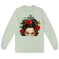 Matcha Messy Bun Mom Faith And Rose Long Sleeve Tee - BundleAndBundleShop