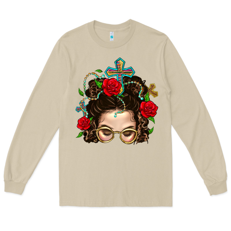 Messy Bun Mom Faith And Rose Long Sleeve Tee by BundleAndBundleShop | Teevron