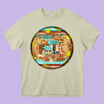I Think I Love Fall Most Of All Heavy Core Tee Designed By Bundleandbundleshop