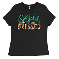 Black simply blessed Ladies Tee - JahusDesignShop