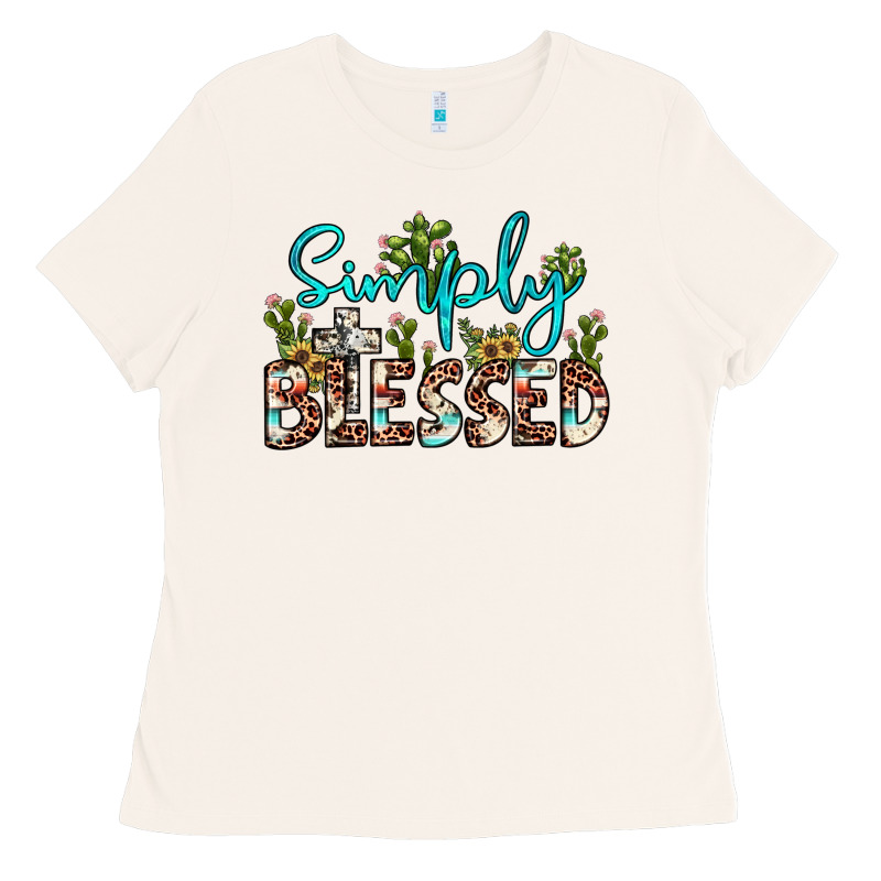 Simply Blessed Ladies Tee by JahusDesignShop | Teevron
