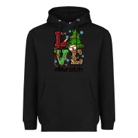 Black love nurse life christmas Heavyweight Hoodie - CowGirlArtShop