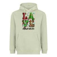 Matcha love nurse life christmas Heavyweight Hoodie - CowGirlArtShop