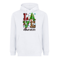 White love nurse life christmas Heavyweight Hoodie - CowGirlArtShop