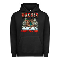 Pigment Black Rockin Around The Christmas Tree Rodeo Urban Hoodie - FaDigitalArtStudio