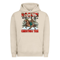 Pigment French Oak Rockin Around The Christmas Tree Rodeo Urban Hoodie - FaDigitalArtStudio