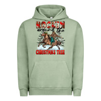 Pigment Oil Green Rockin Around The Christmas Tree Rodeo Urban Hoodie - FaDigitalArtStudio