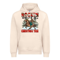 Sandshell Rockin Around The Christmas Tree Rodeo Urban Hoodie - FaDigitalArtStudio