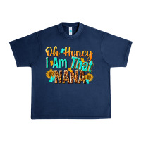 Navy oh honey i am that nana Urban Heavy Tee - NancyCooperArtShop