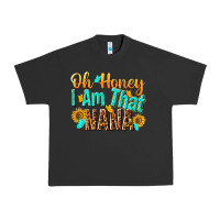 Pigment Black oh honey i am that nana Urban Heavy Tee - NancyCooperArtShop