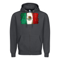 Smoke Mexican Flag Zipper Hoodie - texasbilliewilder