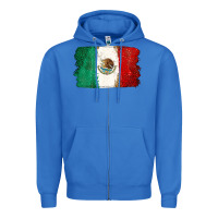 True Royal Mexican Flag Zipper Hoodie - texasbilliewilder