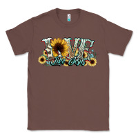Chestnut love like jesus sunflowers Classic Tee - NancyCooperArtShop