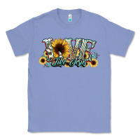 Colony Blue love like jesus sunflowers Classic Tee - NancyCooperArtShop