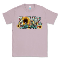 Lilac love like jesus sunflowers Classic Tee - NancyCooperArtShop