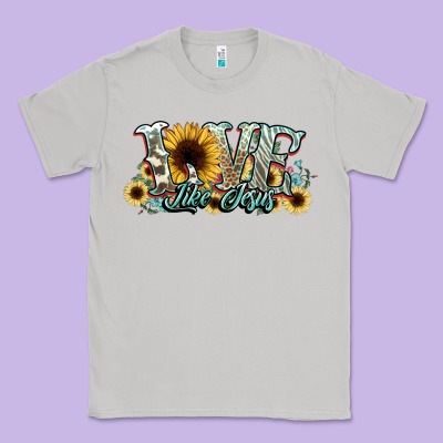 Love Like Jesus Sunflowers Classic Tee Designed By Nancycooperartshop