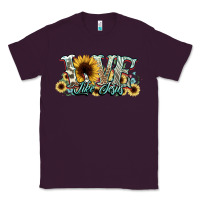 Plum love like jesus sunflowers Classic Tee - NancyCooperArtShop
