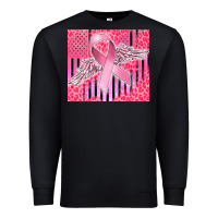 Black cancer awareness american flag Premium Sweatshirt - CowGirlArtShop