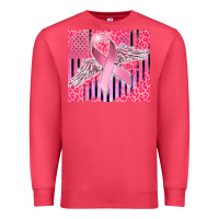 Cardinal cancer awareness american flag Premium Sweatshirt - CowGirlArtShop
