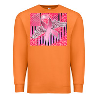 Carrot cancer awareness american flag Premium Sweatshirt - CowGirlArtShop