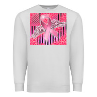 Dove Grey cancer awareness american flag Premium Sweatshirt - CowGirlArtShop