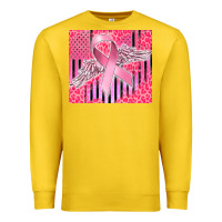Lemon cancer awareness american flag Premium Sweatshirt - CowGirlArtShop