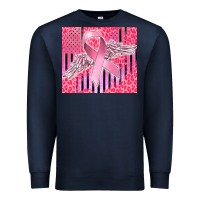 Navy cancer awareness american flag Premium Sweatshirt - CowGirlArtShop