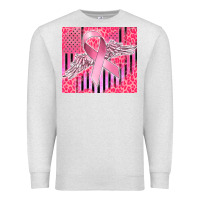 Oatmeal Heather cancer awareness american flag Premium Sweatshirt - CowGirlArtShop