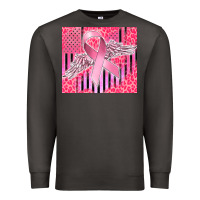 Smoke cancer awareness american flag Premium Sweatshirt - CowGirlArtShop