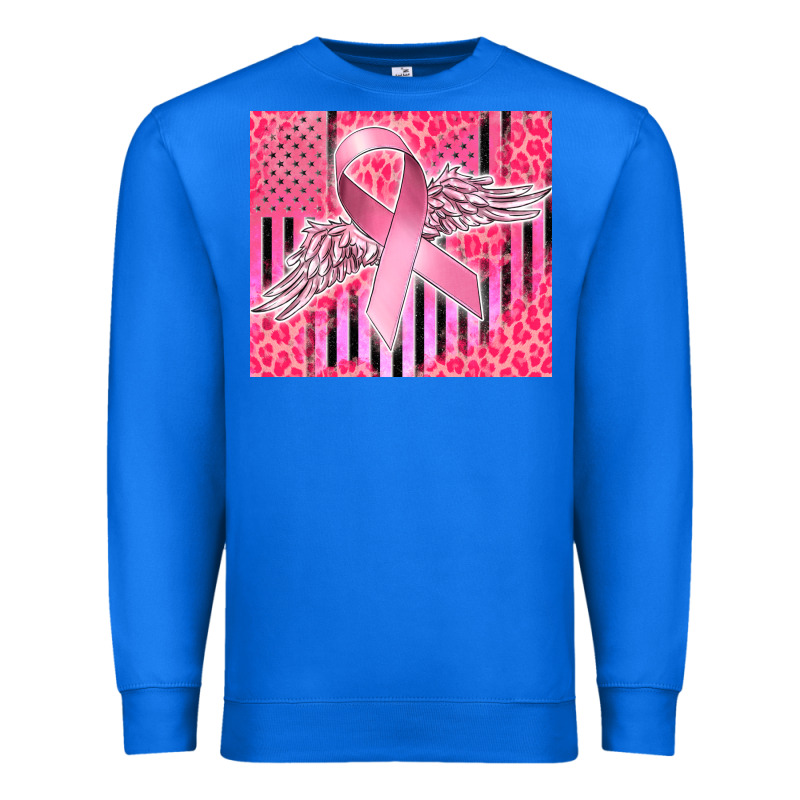 Cancer Awareness American Flag Premium Sweatshirt by CowGirlArtShop | Teevron
