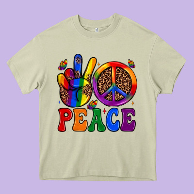 Peace Heavy Core Tee Designed By Jahusdesignshop