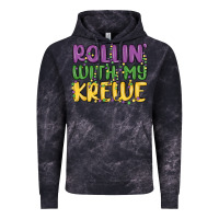 Cloud Black rollin with my krewe Vintage Hoodie - MaliasSmallBusiness