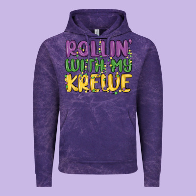 Rollin With My Krewe Vintage Hoodie Designed By Maliassmallbusiness