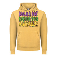 Vintage Mustard rollin with my krewe Vintage Hoodie - MaliasSmallBusiness