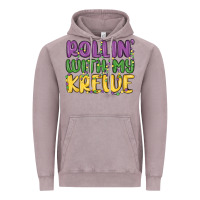 Vintage Zinc rollin with my krewe Vintage Hoodie - MaliasSmallBusiness