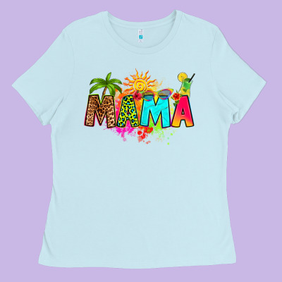 Summer Mama Ladies Tee Designed By Ranaportraitstore