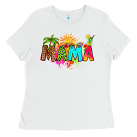 White summer mama Ladies Tee - RanaPortraitStore