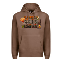 Chestnut flannels boots and bonfires Premium Hoodie - CowGirlArtShop
